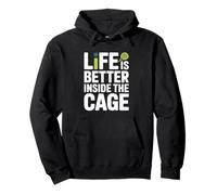 Jugador Pádel Life Is Better Inside The Cage Padel Sudadera con Capucha
