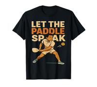 Jugador retro de pickleball deja hablar el pádel Camiseta