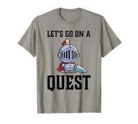 Jugador RPG Let's Go On A Quest Knight Warrior Player Camiseta