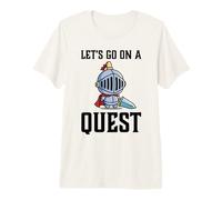Jugador RPG Let's Go On A Quest Knight Warrior Player Camiseta Premium