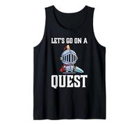 Jugador RPG Let's Go On A Quest Knight Warrior Player Camiseta sin Mangas