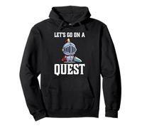 Jugador RPG Let's Go On A Quest Knight Warrior Player Sudadera con Capucha