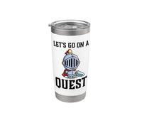 Jugador RPG Let's Go On A Quest Knight Warrior Player Vaso térmico de acero inoxidable de doble pared