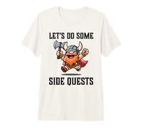 Jugador RPG Vamos a Hacer Algunas misiones secundarias Jugador Guerrero Enano Camiseta Premium