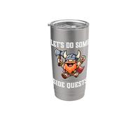 Jugador RPG Vamos a hacer algunas misiones secundarias Jugador guerrero enano Vaso térmico de acero inoxidable de doble pared