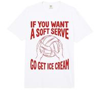 Jugador, si Quieres un Servicio Suave, ve a Conseguir Helado de Voleibol Comfort Colors Adult Heavyweight T-Shirt