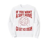 Jugador, si Quieres un Servicio Suave, ve a Conseguir Helado de Voleibol Sudadera