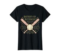 Jugador Vintage de Softball Batter Up Buttercup para niñas Camiseta