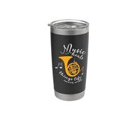 Jugadores de cuerno francés Instrumento musical reproductor de música regalo divertido Vaso térmico de acero inoxidable de doble pared