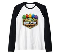 Jugadores de Mesa Anónimos Adictos A Juegos De Mesa Divertido Fan Camiseta Manga Raglan