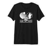 Jugadores de Tenis de Mesa Game-Set-Match Mesa de Ping-Pong Camiseta Premium