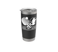 Jugadores de tenis de mesa Game-Set-Match Mesa de ping-pong Vaso térmico de acero inoxidable de doble pared
