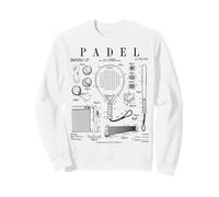 Jugadores De Tenis De Padel Divertidos Vintage Patente Deportivos Sudadera
