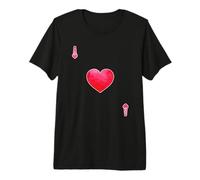 Jugando a Las Cartas Ace of Hearts Skat Poker Camiseta Premium