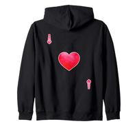 Jugando a Las Cartas Ace of Hearts Skat Poker Sudadera con Capucha