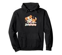 Jugando a un Lindo Perro Kawaii Sudadera con Capucha