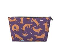 Jugando al Perro Salchicha, Bolsa de artículos de tocador Bolsa de Maquillaje Bolsa de cosméticos Bolsa de artículos de tocador de Viaje portátil