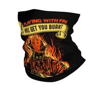 Jugando con fuego te hará quemar, bandana impresa para el cuello, bufanda de bombero, bufanda de ciclismo, deportes al aire libre, unisex, para adultos