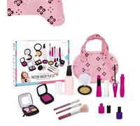 jugando de segura, apariencia realista, juego de maquillaje lavable Juego de maquillaje realista para niños | Finge que juegas juguetes de maquillaje-simulación de juguetes cosméticos para, j