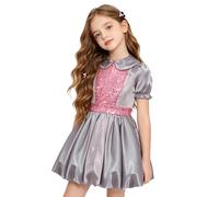 Jugaoge Niños Traje Tutú Jugar a Ser Un Ratón Vestimenta Cosplay Niñas Esequines Brillantes Murciélago Navidad Gris 3-4 años