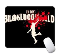 Jugar Al Baloncesto Está En Mi Sangre Alfombrilla para Ratón Antideslizante Alfombrilla De Ratón Bordes Cosidos Alfombrillas De Mouse para Hogar Oficina Computadora 25X30Cm