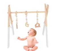 Jugar al Gimnasio,Marco de Madera de Pino ecológico | Juguetes de Desarrollo temprano para guardería, Sala de recién Nacidos, Sala de Estar, Centro de educación Infantil