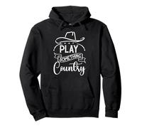 Jugar Algo País Funny Country Canciones Jugador Amor Sudadera con Capucha