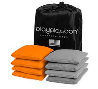 Jugar bolsas de maz resistentes al clima de pelotn - Juego de 8 Reglamento Tamao - Naranja y gris - Path Durable Path Tapo para el juego de lanzam