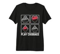 Jugar Cribbage Loves Juego de Mesa Naipes Crib bage Camiseta Premium