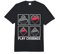 Jugar Cribbage Loves Juego de Mesa Naipes Crib bage Comfort Colors Adult Heavyweight T-Shirt