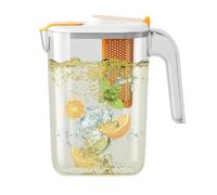 Jugar de agua de fruta Bolsa de agua, 2600 ml de jarra grande con infusión | Gran jarra de agua con frutas vertiendo, calor al calor para agua caliente/fría, bebidas aromatis