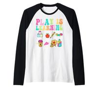 Jugar es Aprender a Resolver Problemas Compartir creativamente Comunicat Camiseta Manga Raglan