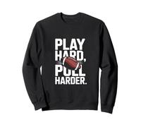 Jugar Hard Pull Harder Rugby Football Sports Sudadera