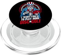 Jugar Más Disco Golf Frolf Patriótico Goth USA Uncle Sam Skull PopSockets PopGrip para MagSafe