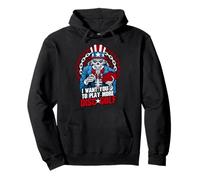 Jugar Más Disco Golf Frolf Patriótico Goth USA Uncle Sam Skull Sudadera con Capucha