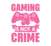 Jugar no es un delito, citas de jugadores y Calcomanías de letras 36x49cm Decoración artística Rosa