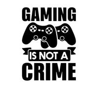 Jugar no es un delito, citas de jugadores y Calcomanías de vinilo para murales y paredes 57.6x78.4cm Vinilos para ventanas Negro