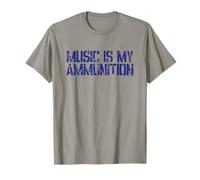 Jugar por el Cambio, la música es mi munición, Logotipo Azul Camiseta