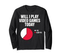 ¿Jugaré Videojuegos Hoy? Gráfico Circular Divertido para Jugadores Manga Larga