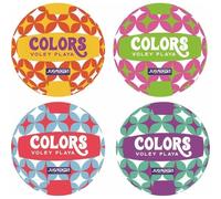 JUGATOYS Balón Volley Playa Colors, Tacto Suave, 21 cm, 270-290 gr. - Modelos Surtidos