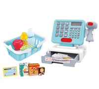 JugaToys - Caja registradora de Juguete con escáner, Cesta y Accesorios - con Luces y Sonidos Reales - Juego de imitación para niños y niñas a Partir de 3 años - Tienda y supermercado Infantil
