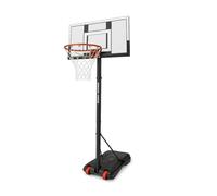 JugaToys - Canasta Baloncesto Exterior - Base con Ruedas Portátil - Incluye Balón e Hinchador - Altura Ajustable Máximo 236 cm - Estructura Resistente - Juego Exterior para niños +3 años