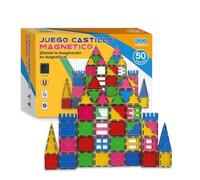 JUGATOYS - Juego de construcción Infantil Castillo con 50 Piezas - CREA fortalezas, Torres y escenarios de fantasía - Juguete Educativo y Creativo para niños y niñas a Partir de 3 años