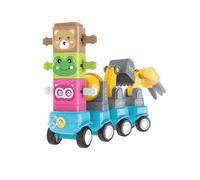 JUGATOYS - Juego de construcción Infantil de Animales con 78 Piezas - CREA Figuras articuladas de Animales con Piezas Coloridas - Juguete Educativo y Creativo para niños y niñas Desde 3 años