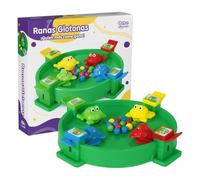 JugaToys - Juego de Mesa Ranas glotonas - Juego clásico tragabolas - para 4 Jugadores - Juguete Infantil para Jugar en Familia y Amigos - para niños, niñas y Adultos a Partir de 3 años