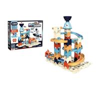 JugaToys - Pista de Construcción para Canicas - 60 Piezas Modulares para Crear Circuitos Personalizados - Incluye 5 Canicas de Colores - Juguete Educativo para Niños y Niñas A Partir de 3 Años