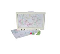 JugaToys - Pizarra Transparente con Luz LED Infantil - Incluye 6 Rotuladores de Colores Lavables - Juego Creativo y Educativo de Dibujo y Calco para Niños
