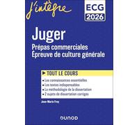 Juger Prépas commerciales ECG: Epreuve de culture générale 2026