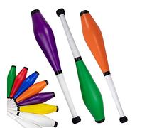 Juggle Dream Trainer Street Malabares Club Juego de 3 grandes clubes de entrenamiento, juego de malabares para principiantes y malabares avanzados (verde, naranja, morado)