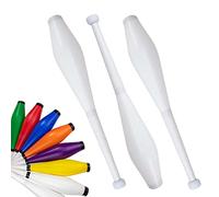 Juggle Dream Trainer Street Malabares Club Juego de 3 grandes palos de entrenador, juego de malabares para principiantes y malabares avanzados (todo blanco)